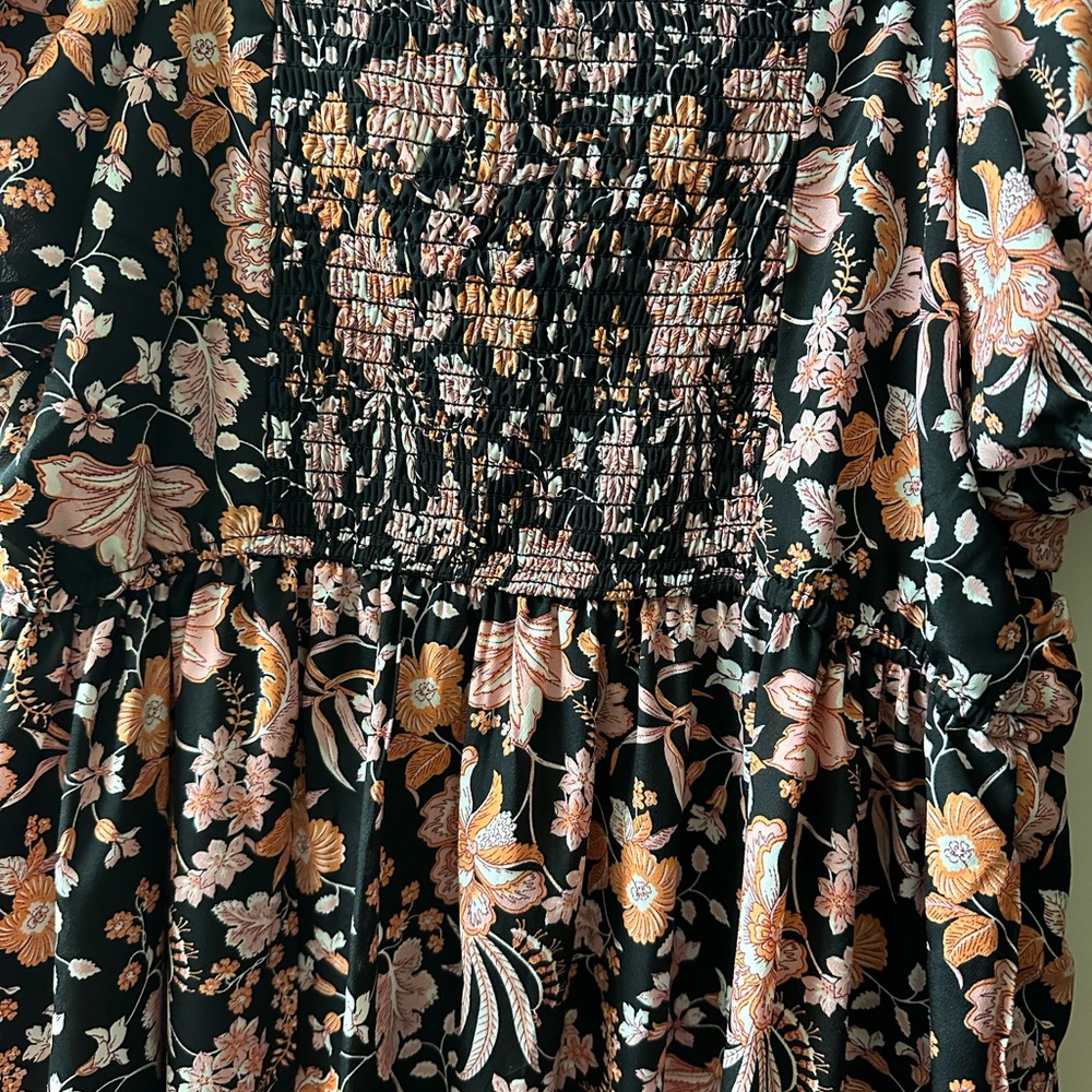 Maurice’s Floral Sweetheart Neck Midi Dress - Picture 5 of 6